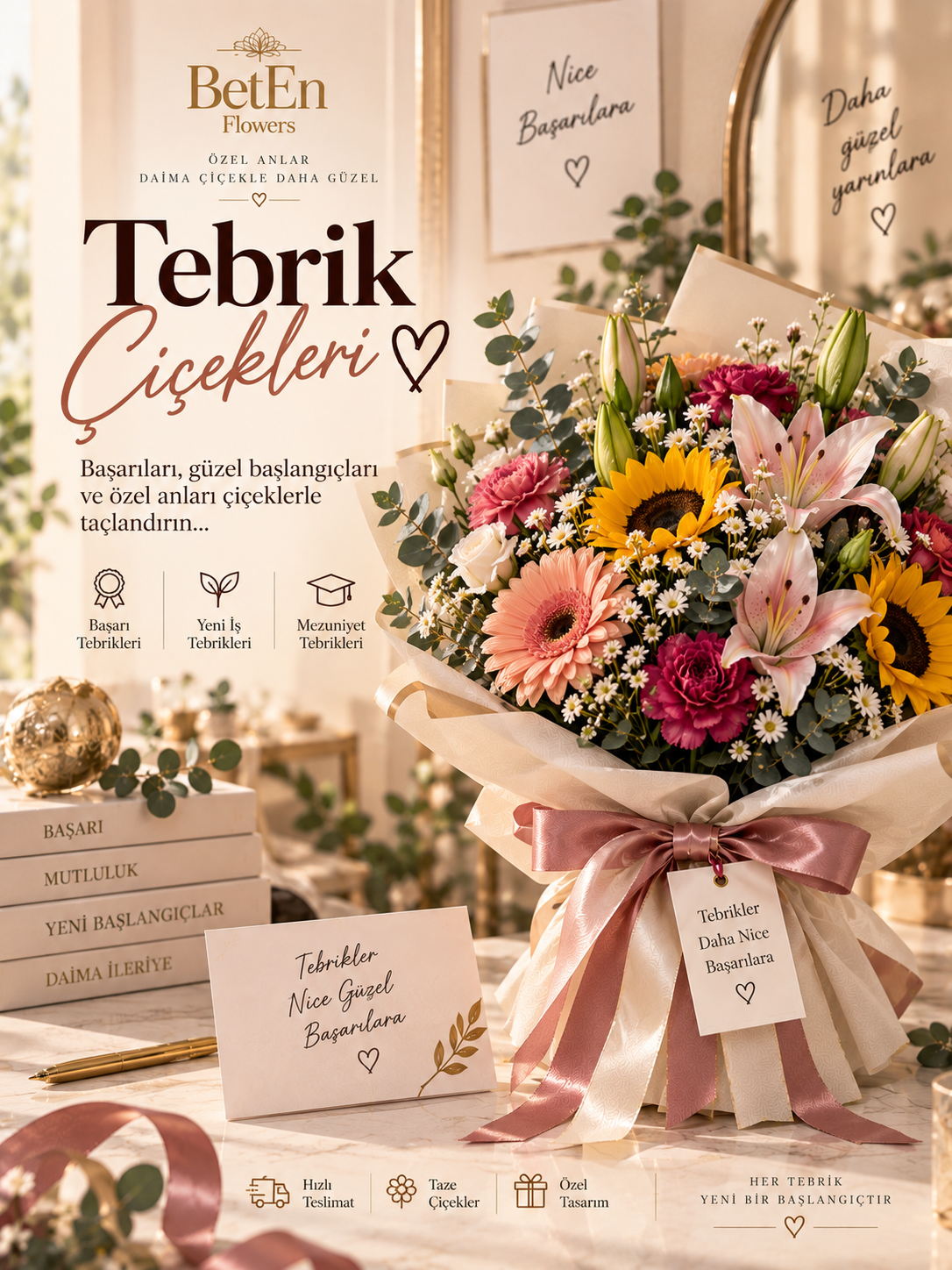 Tebrik Çiçekleri